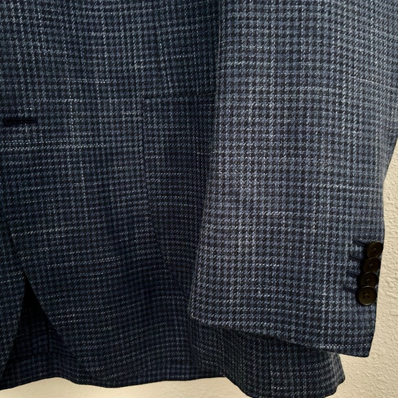 Suitsupply Mid Blue Check/Houndstooth Jacket size 44R - Picture 3 of 11